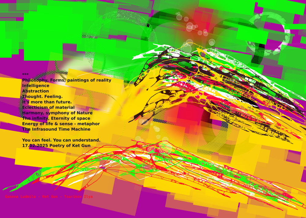 Poetry of Ket Gun - Digital Art - Art Director Ganova Ludmila, Poet Ket Gun, Artist Ilya Tsurikov