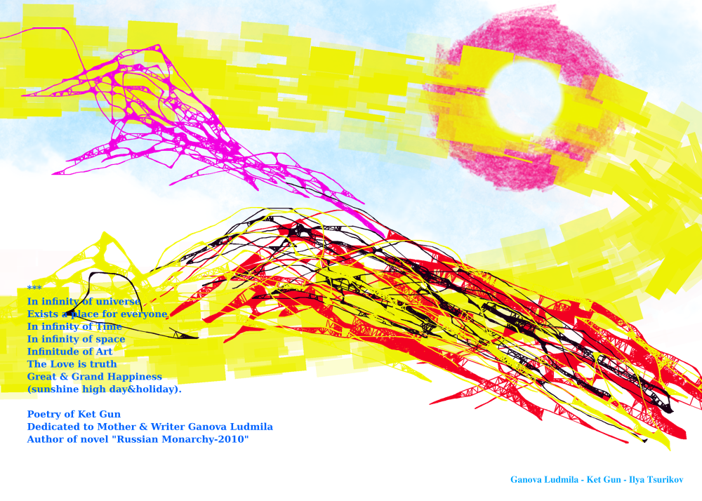 Poet Ket Gun & Artist Ilya Tsurikov Modern Art paintings