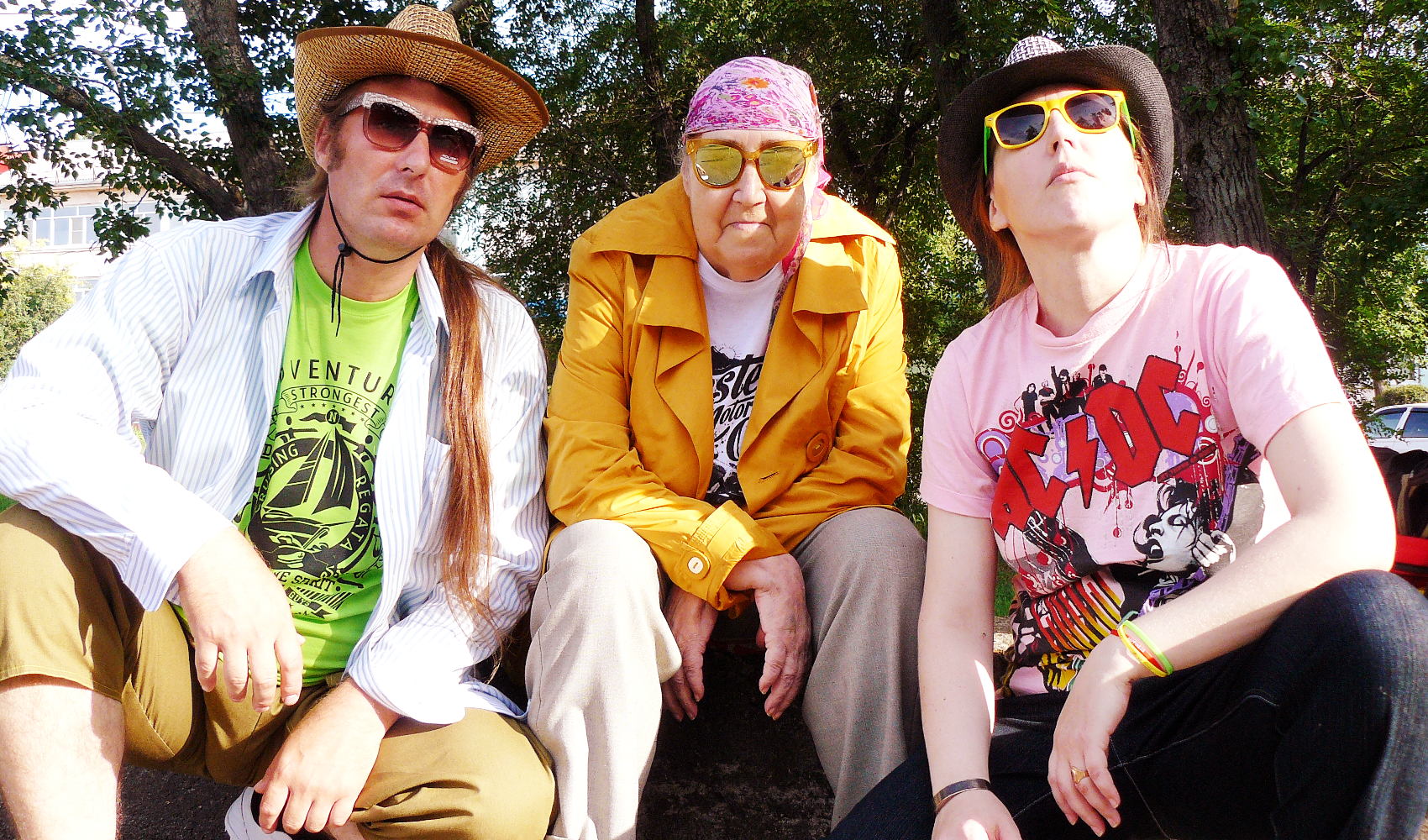 Writer Ganova Ludmila, Poet Ket Gun, Artist Ilya Tsurikov